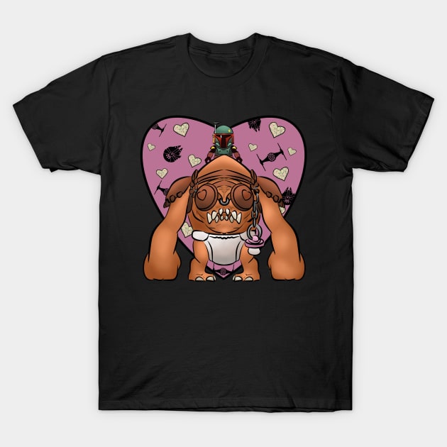 Valentines Chibi Rancor T-Shirt by Shoryotombo